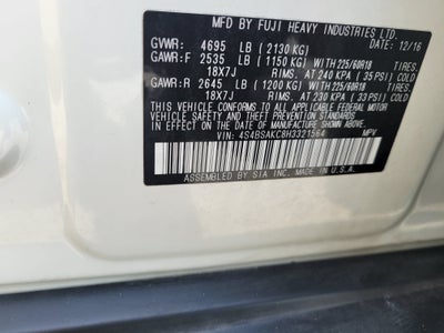 2017 Subaru Outback 2.5i Limited