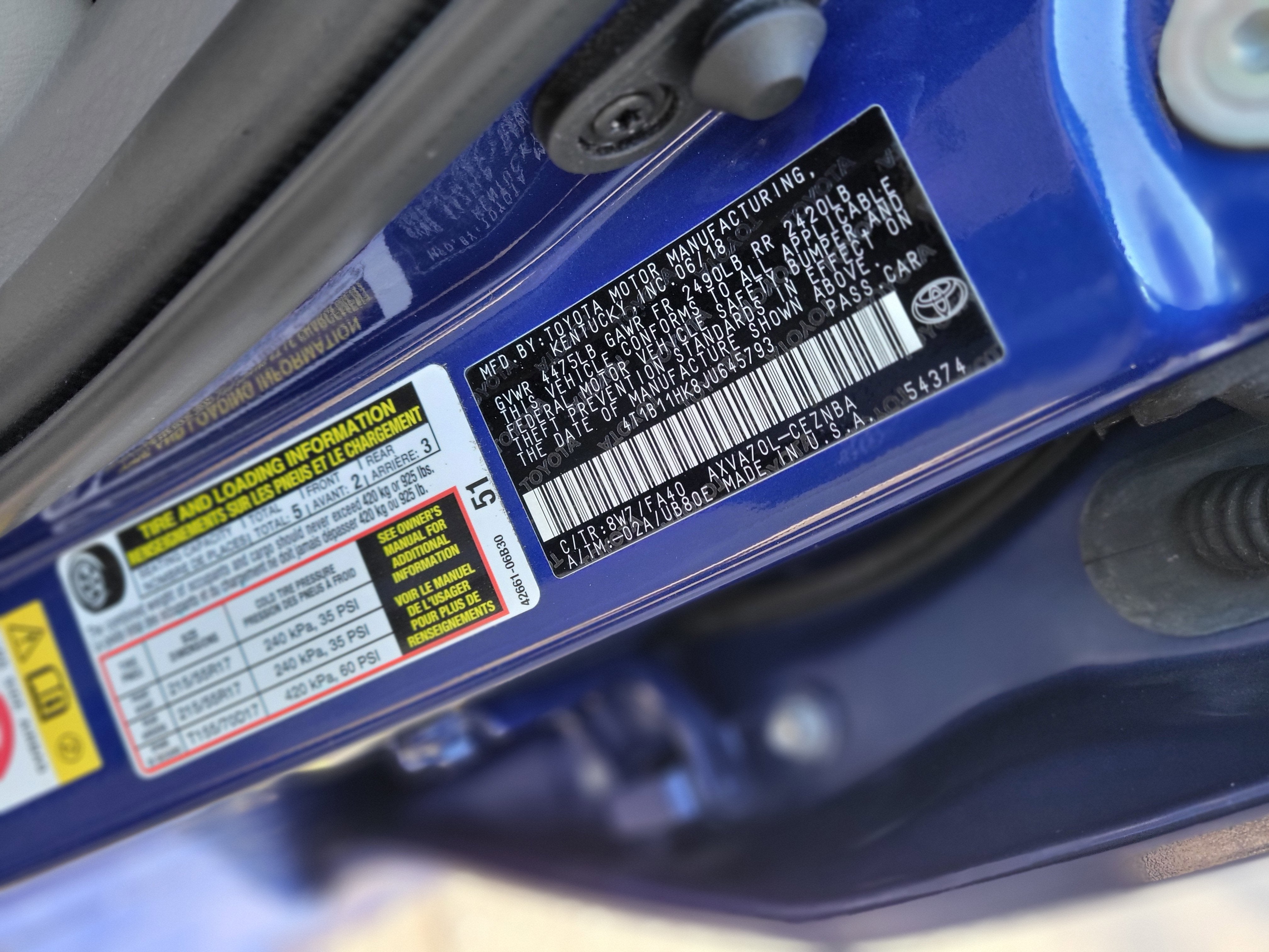 2018 Toyota Camry LE